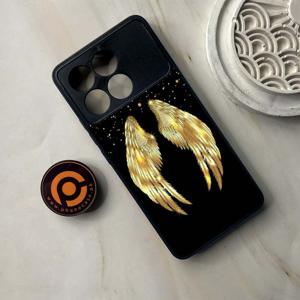 Xiaomi Poco F6 Pro - Angel Wings 2.0 Series - Premium Metal Printed soft Bumper shock Proof Case