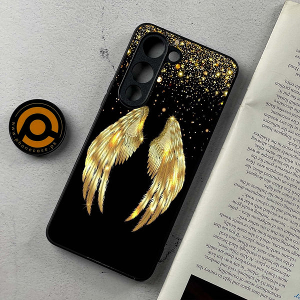 Vivo Y04 - Angel Wings Design 1 - Premium Metal Printed Soft Bumper Shockproof Case  CS-38985
