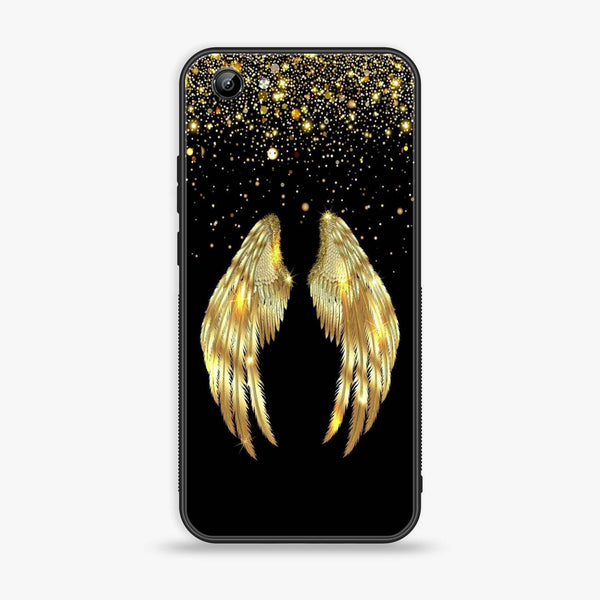 Vivo Y71 - Angel Wings Series - Premium Printed Glass soft Bumper shock Proof Case
