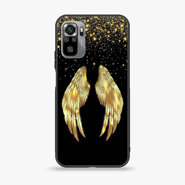 Xiaomi Redmi Note 10S- Angel Wings Series - Premium Printed Glass soft Bumper shock Proof Case