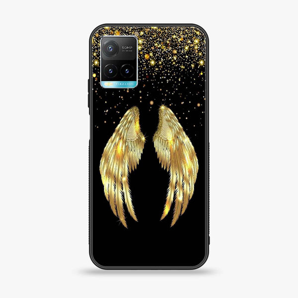 Vivo Y21/Y33s/Y21s/Y21A/Y21T/Y33T  - Angel Wings 2.0 Design 1- Premium Printed Glass soft Bumper shock Proof Case  CS-26566 CS-26866