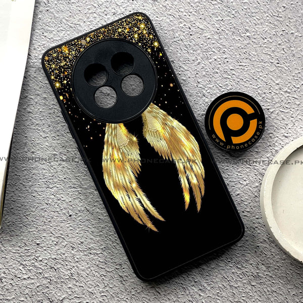 Realme 13 Plus - Angel Wings Series - Premium Printed Glass soft Bumper shock Proof Case