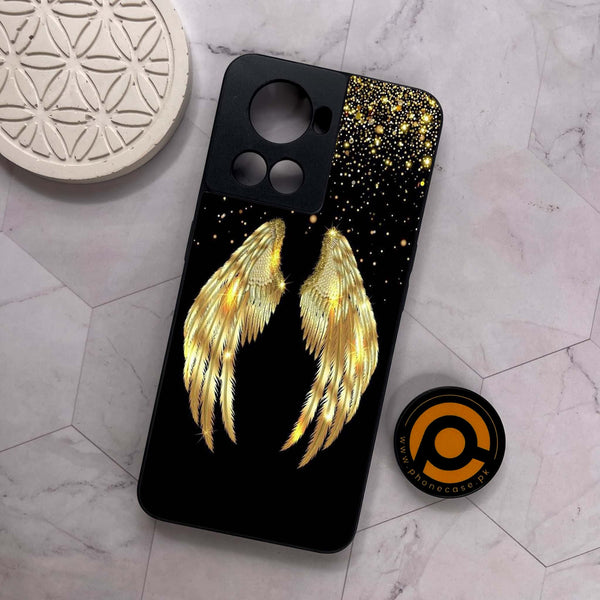 OnePlus 10R - Angel Wings Series - Premium Metal Printed soft Bumper shock Proof Case