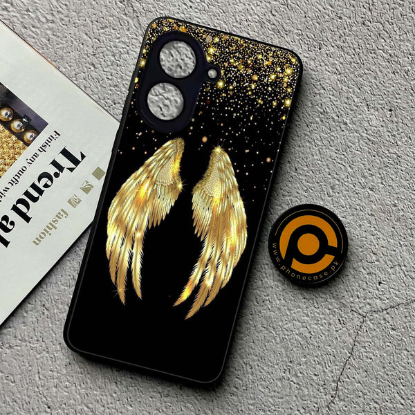 Xiaomi Redmi A5 - Angel Wings Series - Premium Metal Printed soft Bumper shock Proof Case