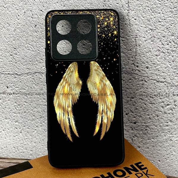 Xiaomi 14T Pro - Angel Wings Series - Premium Printed Glass soft Bumper shock Proof Case