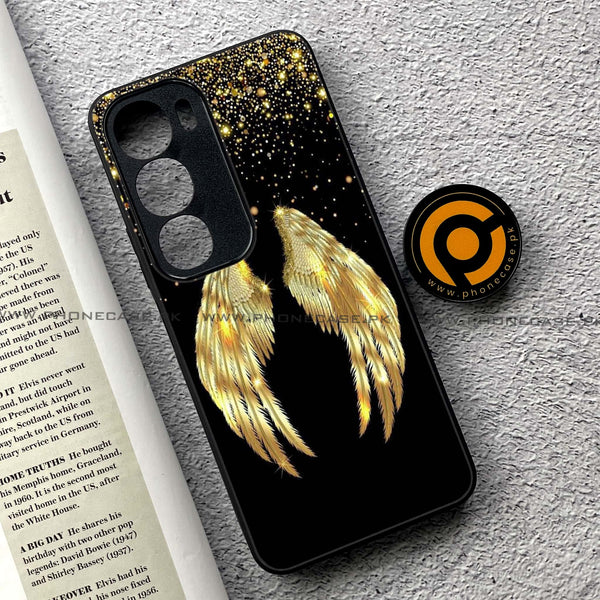 Vivo Y19s Pro - Angel Wings Series - Premium Metal Printed soft Bumper shock Proof Case
