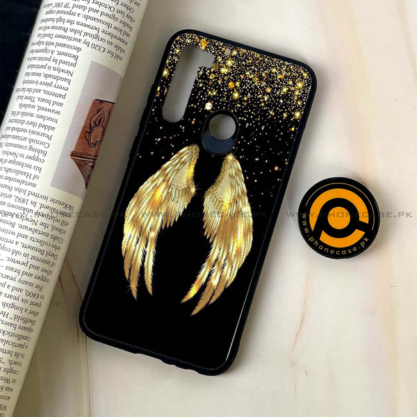 Redmi Note 8 - Angel Wings Series - Premium Printed Glass soft Bumper shock Proof Case