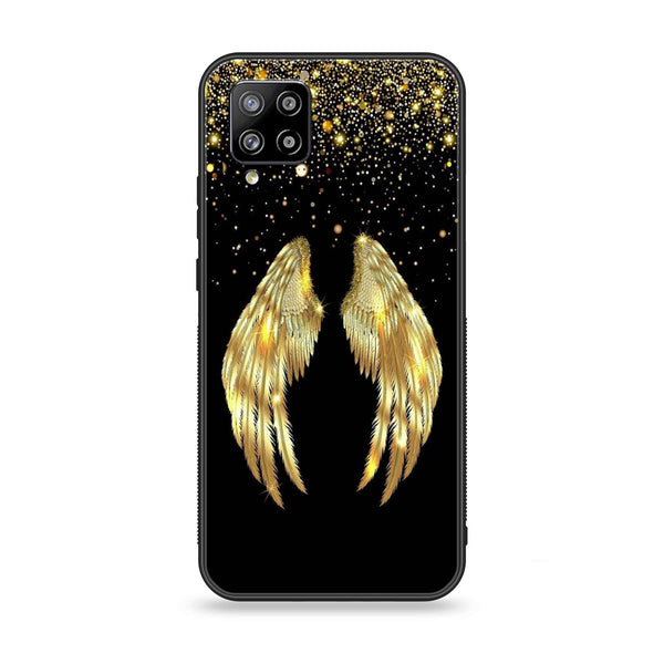 Samsung Galaxy A42 5G - Angel Wings Series - Premium Printed Glass soft Bumper shock Proof Case