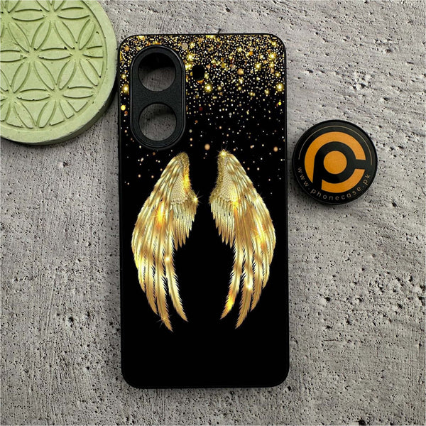 Xiaomi Redmi Turbo 4 - Angel Wings Series - Premium Metal Printed soft Bumper shock Proof Case