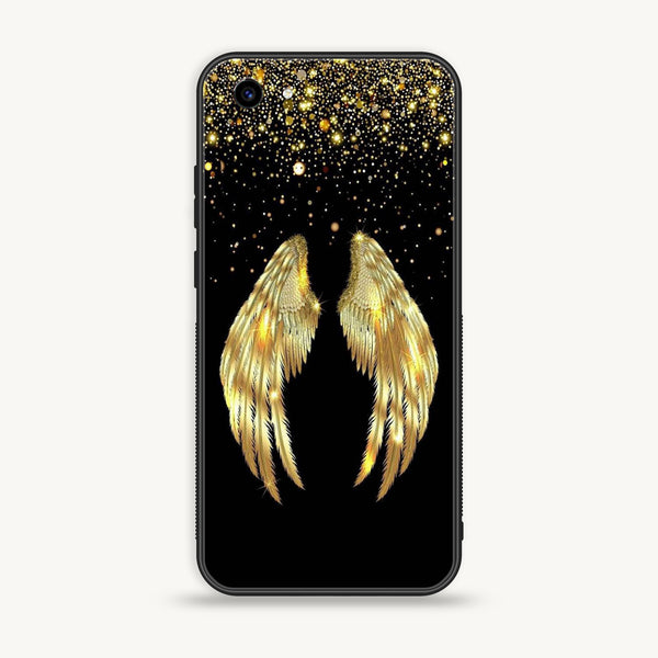 Vivo Y83 - Angel Wings Series - Premium Printed Glass soft Bumper shock Proof Case