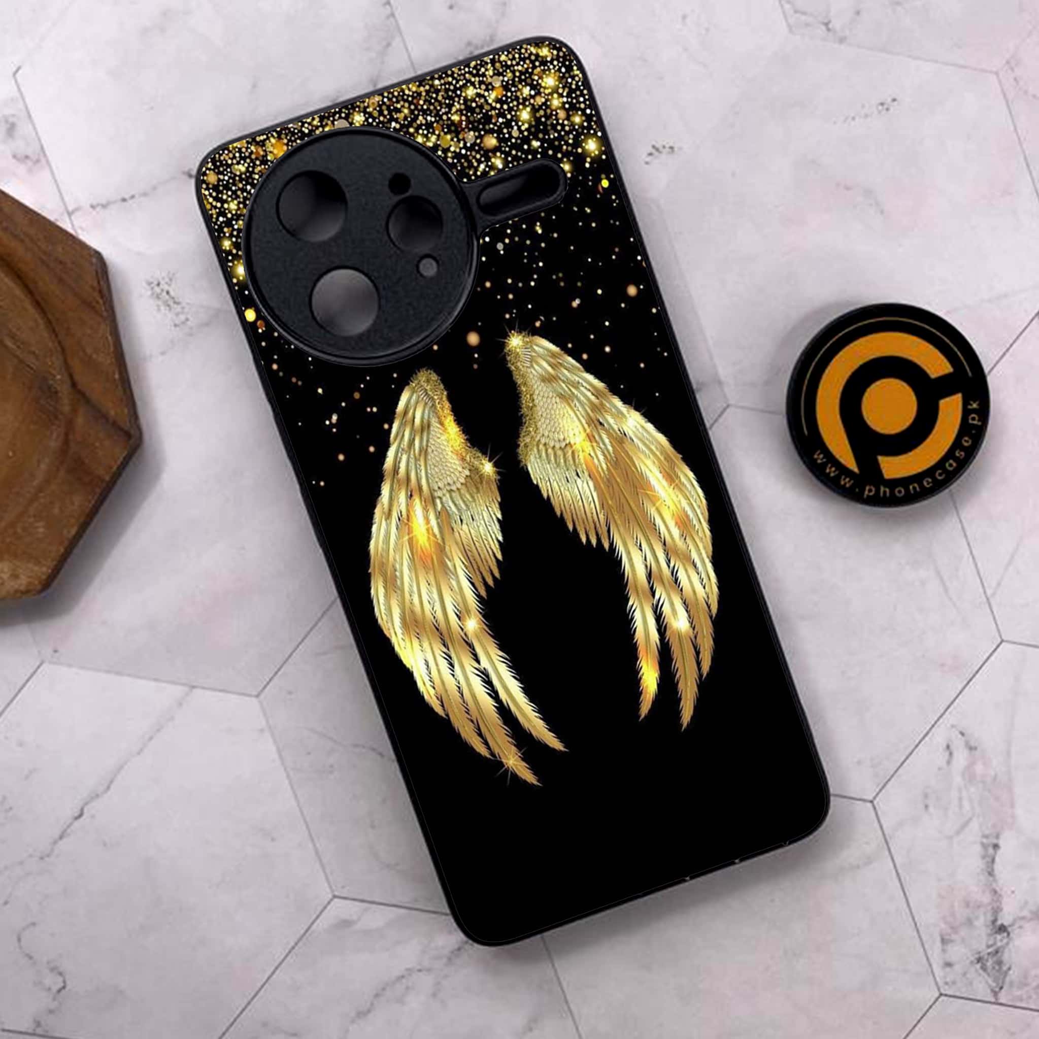 Xiaomi Poco F7 Ultra 5G - Angel Wings Series - Premium Metal Printed soft Bumper shock Proof Case