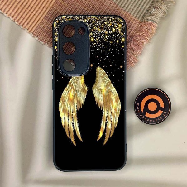 Tecno Spark 40 Pro Plus - Angel Wings Series - Premium Metal Printed soft Bumper shock Proof Case