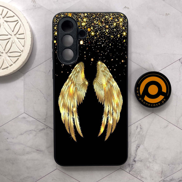 Samsung Galaxy A56 5G - Angel Wings Series - Premium Metal Printed soft Bumper shock Proof Case