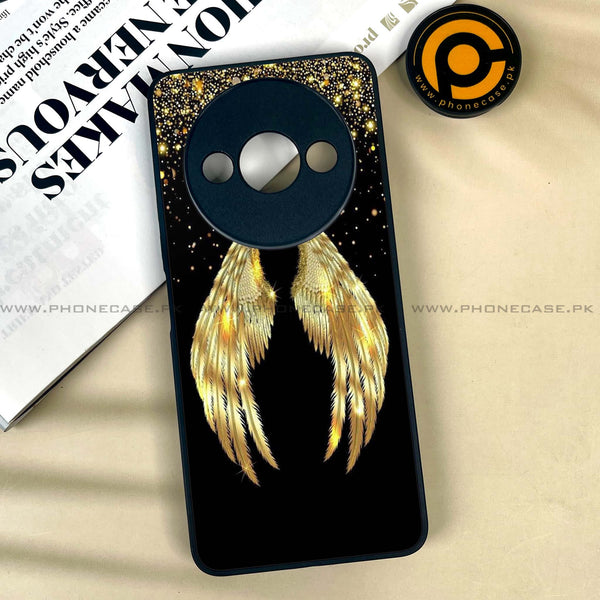 Xiaomi Redmi A3x - Angel Wings Series - Premium Printed Metal soft Bumper shock Proof Case