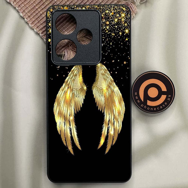 Realme GT Neo 6 - Angel Wings Series - Premium Metal Printed soft Bumper shock Proof Case
