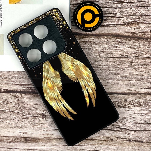 Infinix GT 20 Pro - Angel Wings Series - Premium Printed Glass soft Bumper shock Proof Case