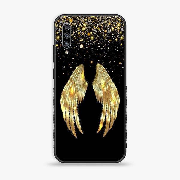 Galaxy A50/ A50s/ A30s - Angel Wing Series - Premium Printed Glass soft Bumper shock Proof Case