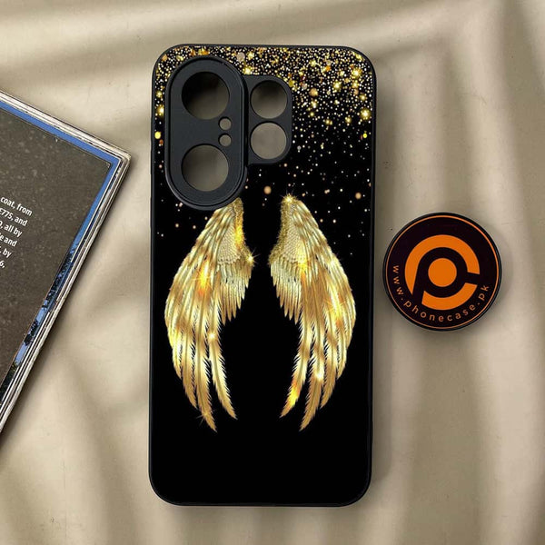 Vivo X200 FE - Angel Wings Series - Premium Metal Printed soft Bumper Shock Proof Case