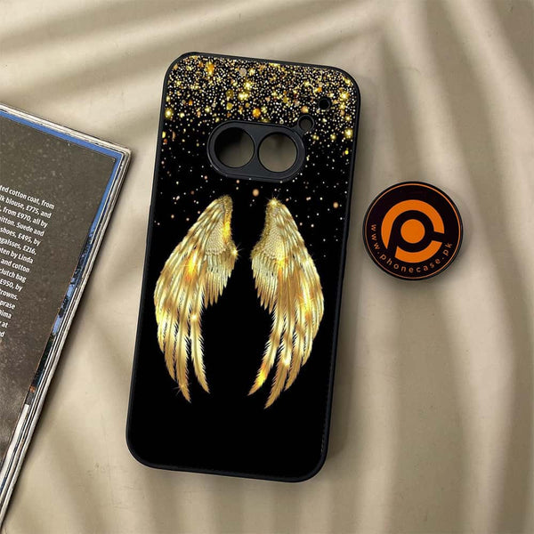 Nothing Phone (2a) - Angel Wings Series - Premium Metal Printed soft Bumper Shock Proof Case