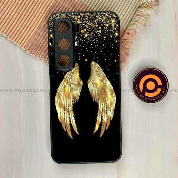 Infinix Hot 60i - Angel Wings Series - Premium Metal Printed soft Bumper shock Proof Case