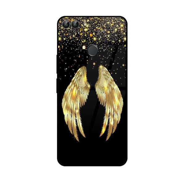 Huawei P Smart - Angel Wings  Design 1  - Premium Printed Metal soft Bumper shock Proof Case  CS-30827