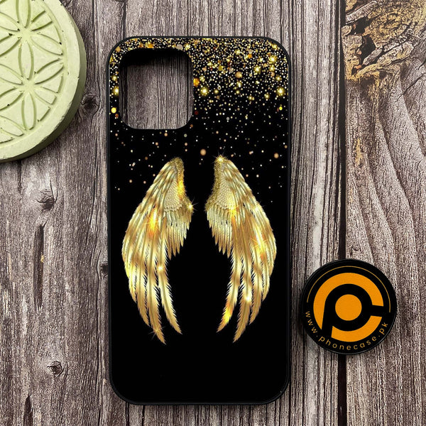iPhone 12 - Angel Wing Series - Premium Metal Printed soft Bumper shock Proof Case