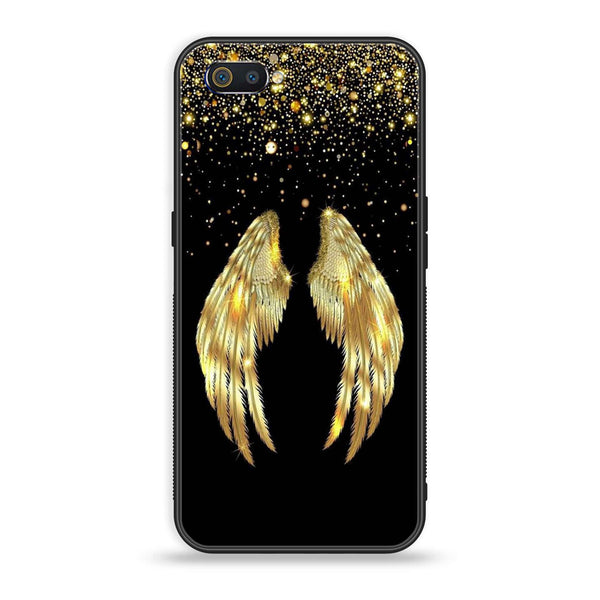 Oppo Realme C2 - Angel Wings Series - Premium Printed Glass soft Bumper shock Proof Case