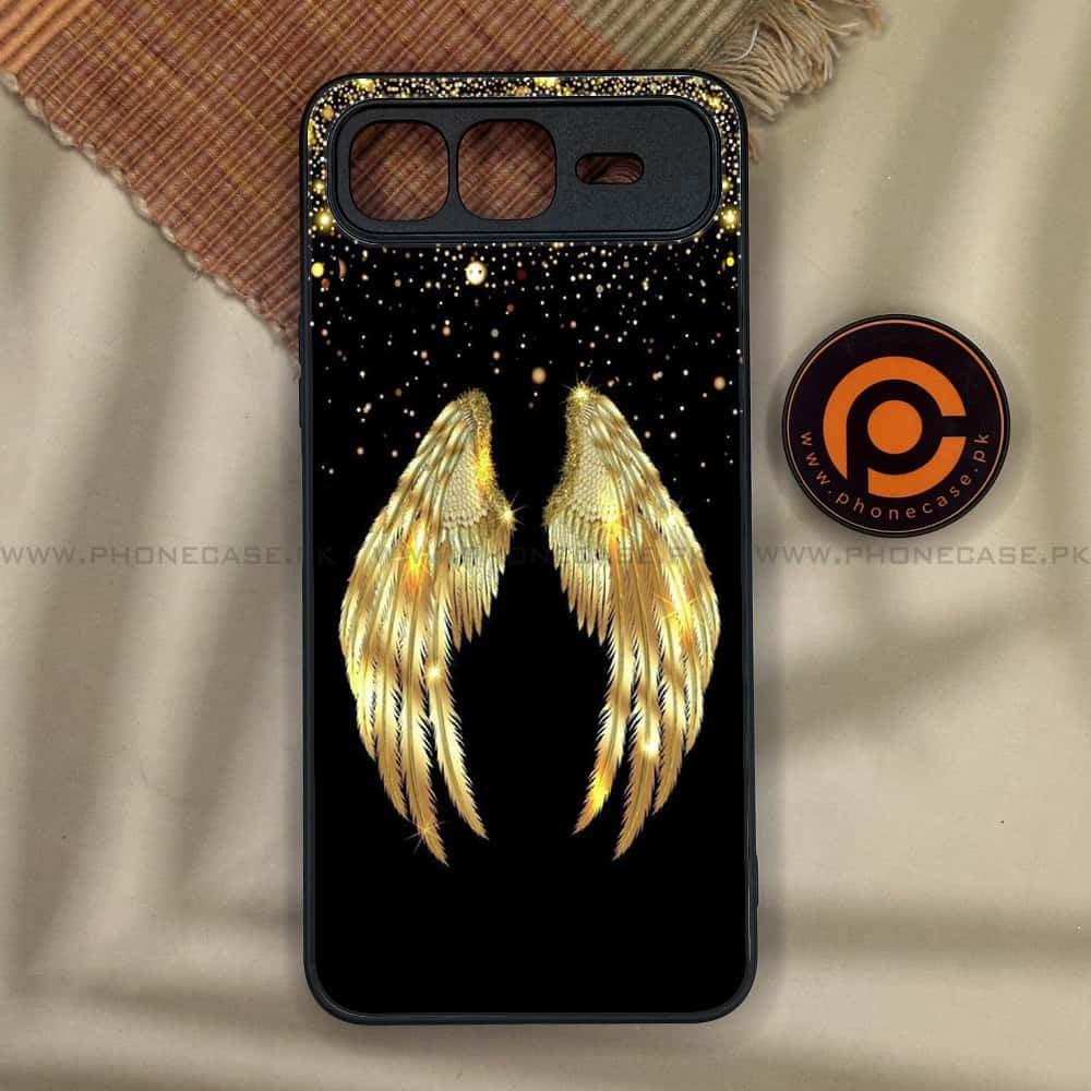 Infinix Smart 10 Plus - Angel Wings Series - Premium Metal Printed soft Bumper shock Proof Case
