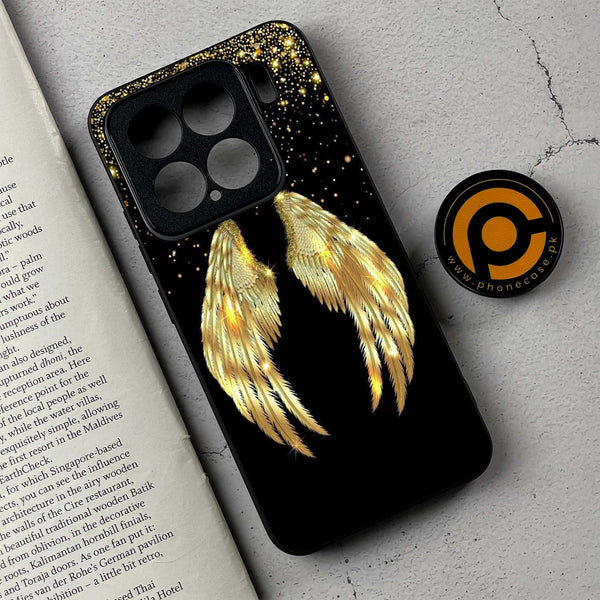 Xiaomi 15 - Angel Wings Series - Premium Metal Printed soft Bumper shock Proof Case