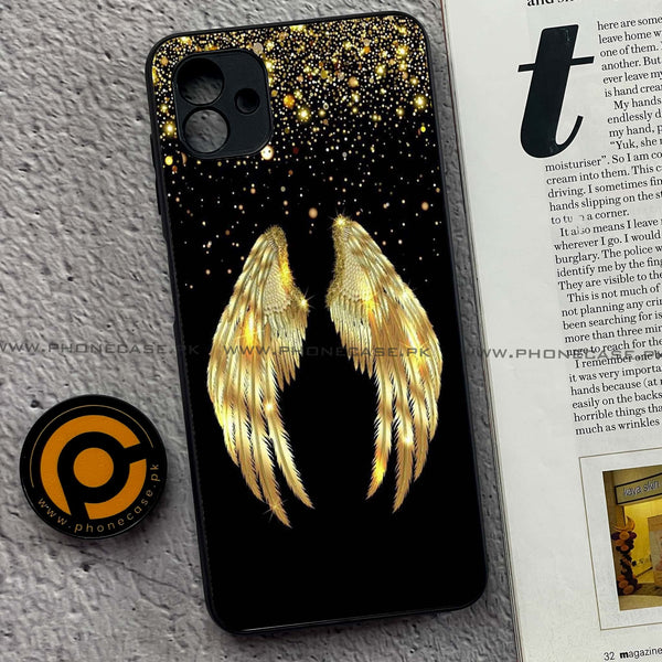 Samsung Galaxy A04 - Angel Wings Series - Premium Printed Metal soft Bumper shock Proof Case