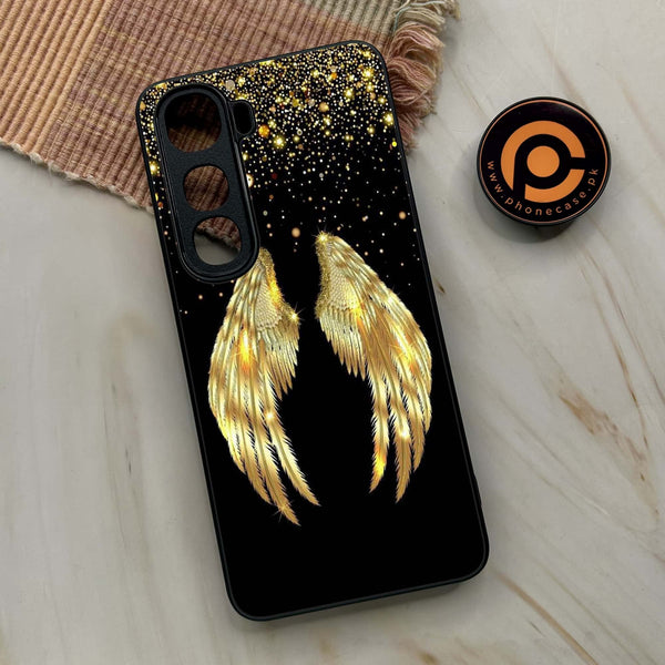 Vivo Y400 - Angel Wings Series - Premium Metal Printed soft Bumper shock Proof Case