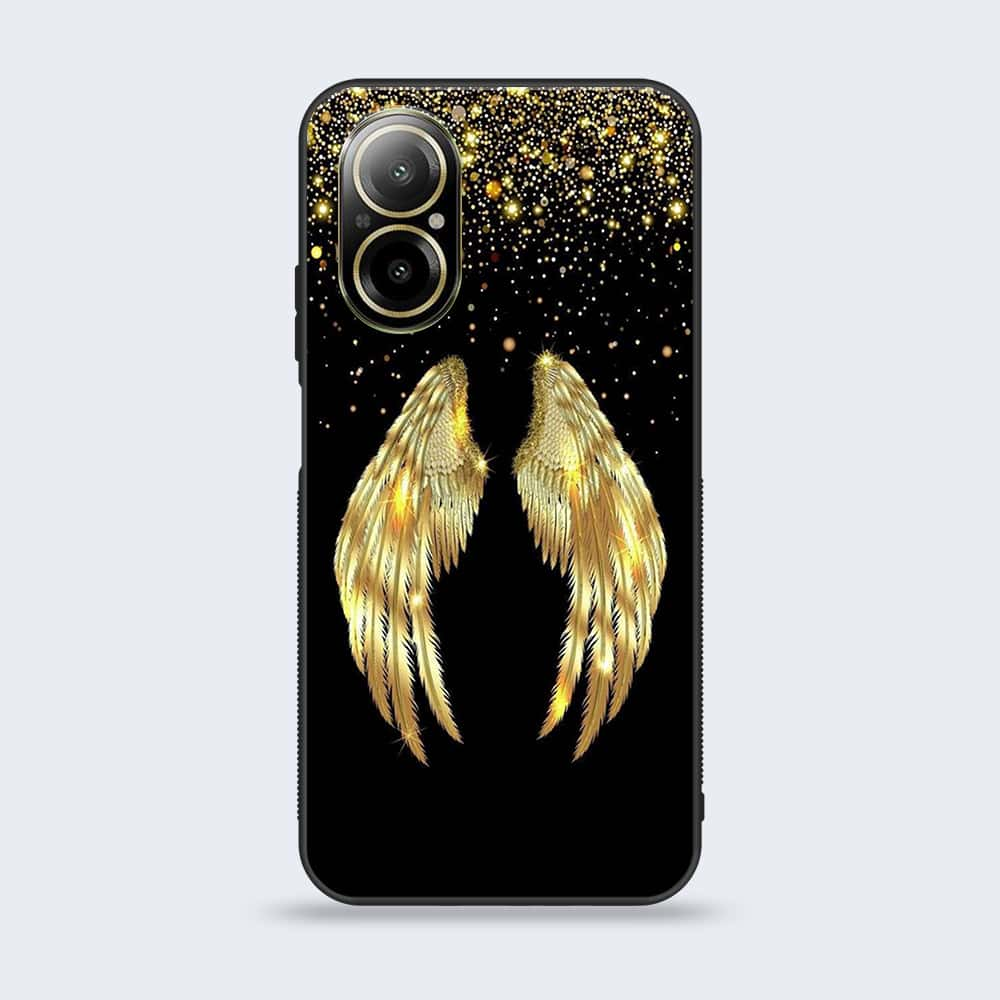 Realme C67 - Angel Wings Series - Premium Printed Glass soft Bumper shock Proof Case