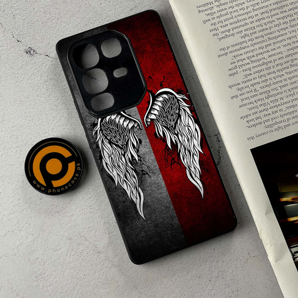 Infinix Note 50/ Note 50 Pro - Angel Wings Design 2  - Premium Metal Printed Soft Bumper Shockproof Case CS-48168
