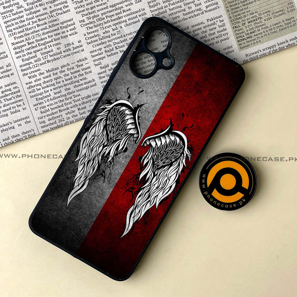 Samsung Galaxy A06  - Angel Wings Design 2 - Premium Metal Printed soft Bumper shock Proof Case CS-35446