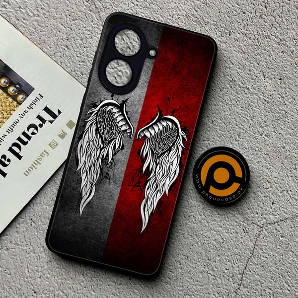 Xiaomi Redmi A5 - Angel Wings Design 2 - Premium Metal Printed soft Bumper shock Proof Case CS-34364