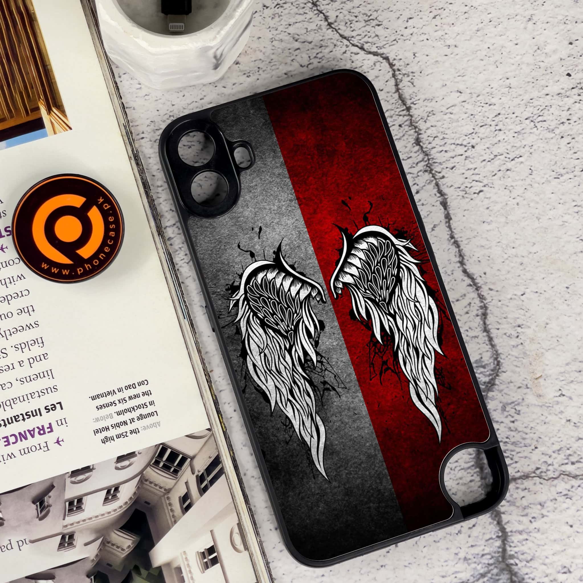 Nothing CMF Phone 1 - Angel Wings Series - Premium Metal Printed soft Bumper Shock Proof Case