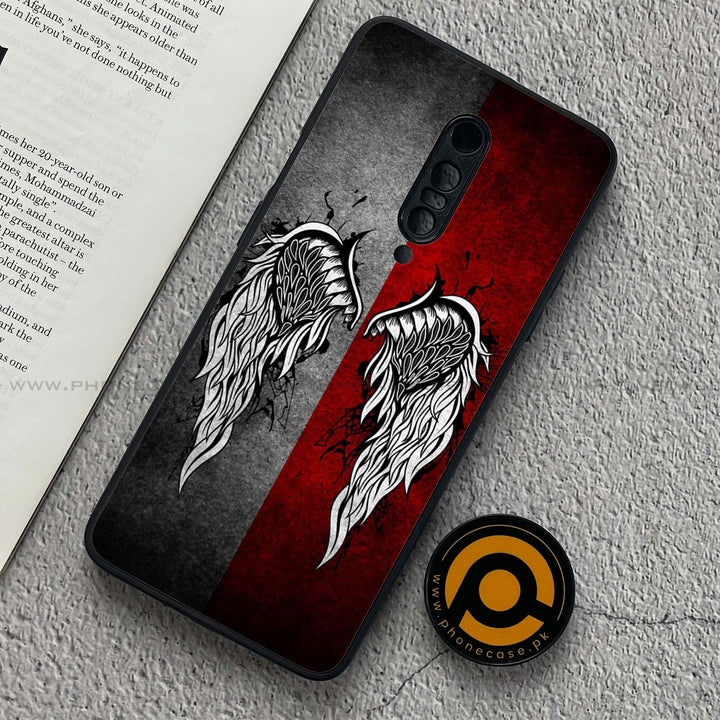 OnePlus 7 Pro - Angel Wings Design 2 - Premium Metal Printed soft Bumper Shock Proof Case CS-47168