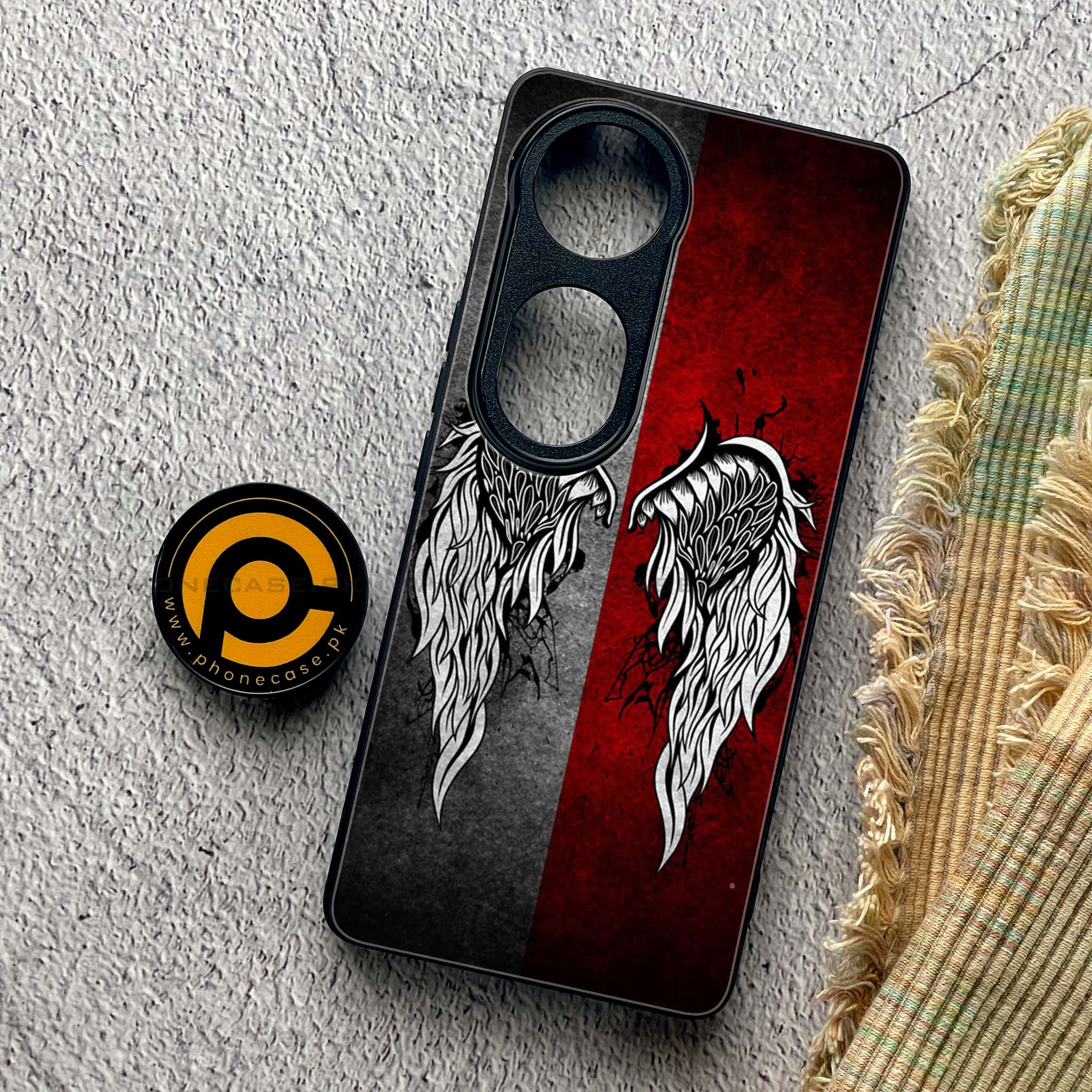 Vivo S19 Pro - Angel Wings Series - Premium Metal Printed soft Bumper shock Proof Case