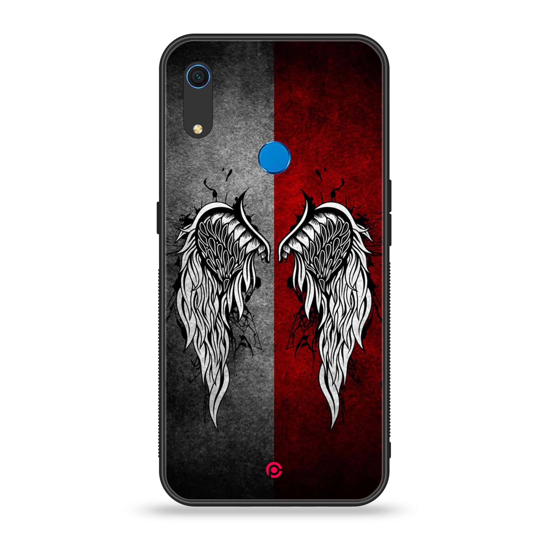 Huawei Y6s - Angel Wings Series - Premium Printed Metal soft Bumper shock Proof Case