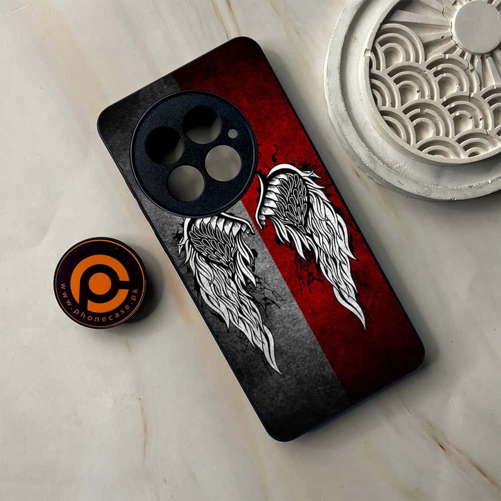 OnePlus 13 - Angel Wings Series - Premium Metal Printed soft Bumper shock Proof Case