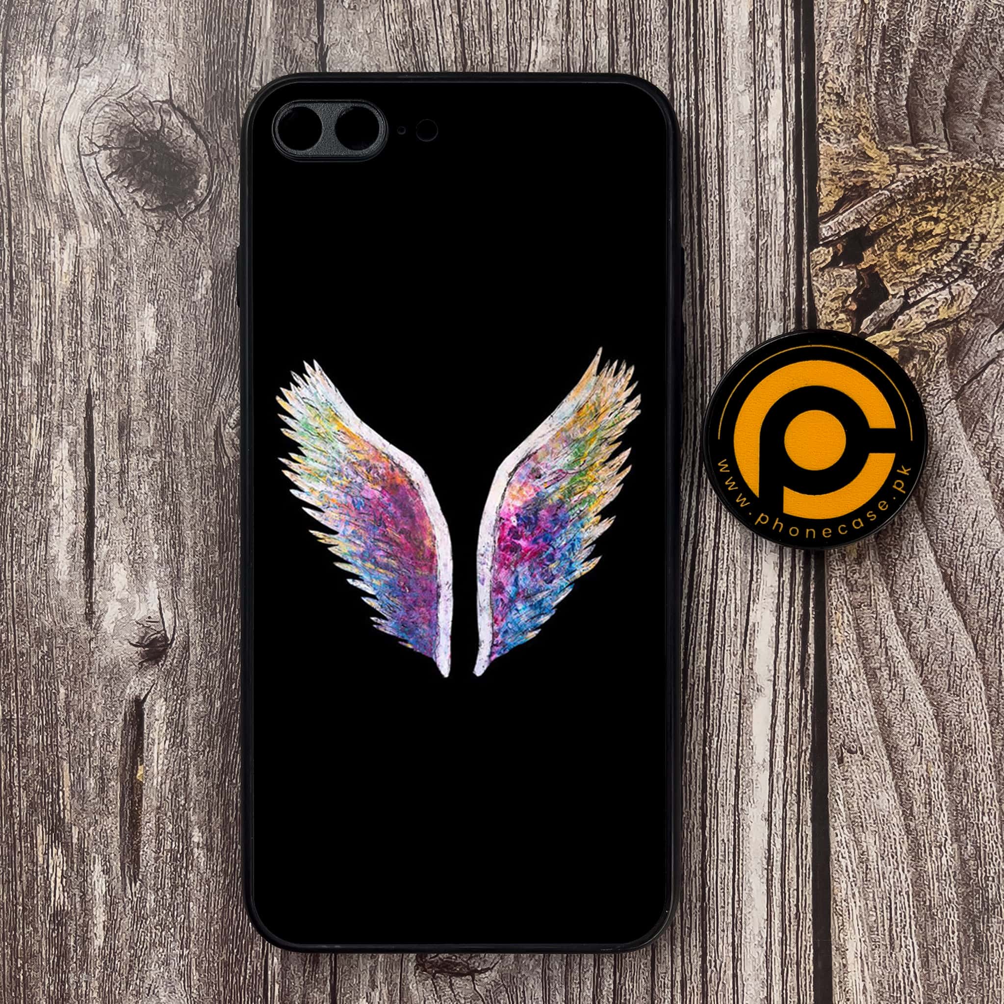 iPhone 7 Plus/ 8 Plus - Angel Wings Series - Premium Metal Printed soft Bumper shock Proof Case