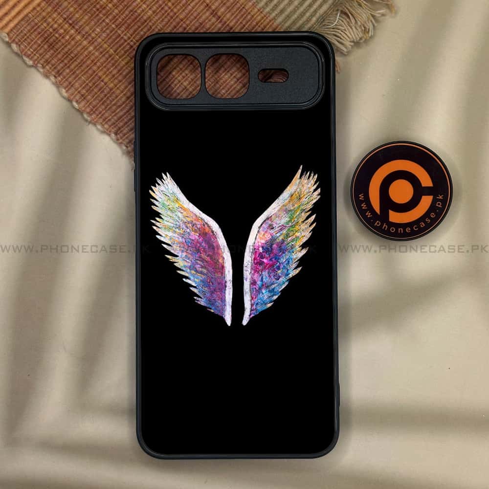 Infinix Smart 10 Plus - Angel Wings Series - Premium Metal Printed soft Bumper shock Proof Case
