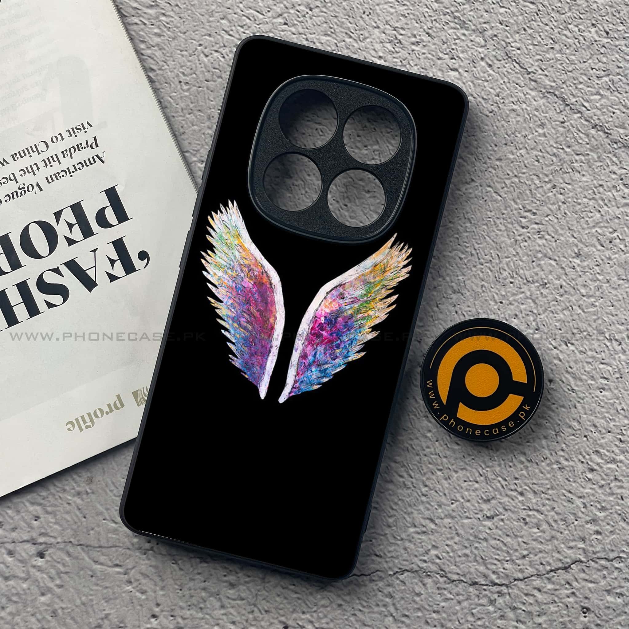 Redmi Note 14 Pro Plus 5G - Angel Wings Series - Premium Printed Glass soft Bumper shock Proof Case