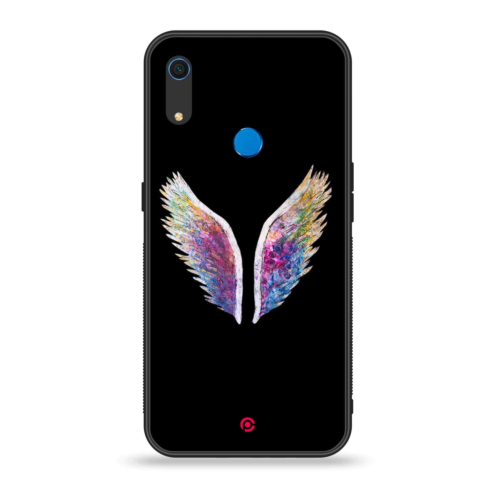 Huawei Y6s - Angel Wings Series - Premium Printed Metal soft Bumper shock Proof Case