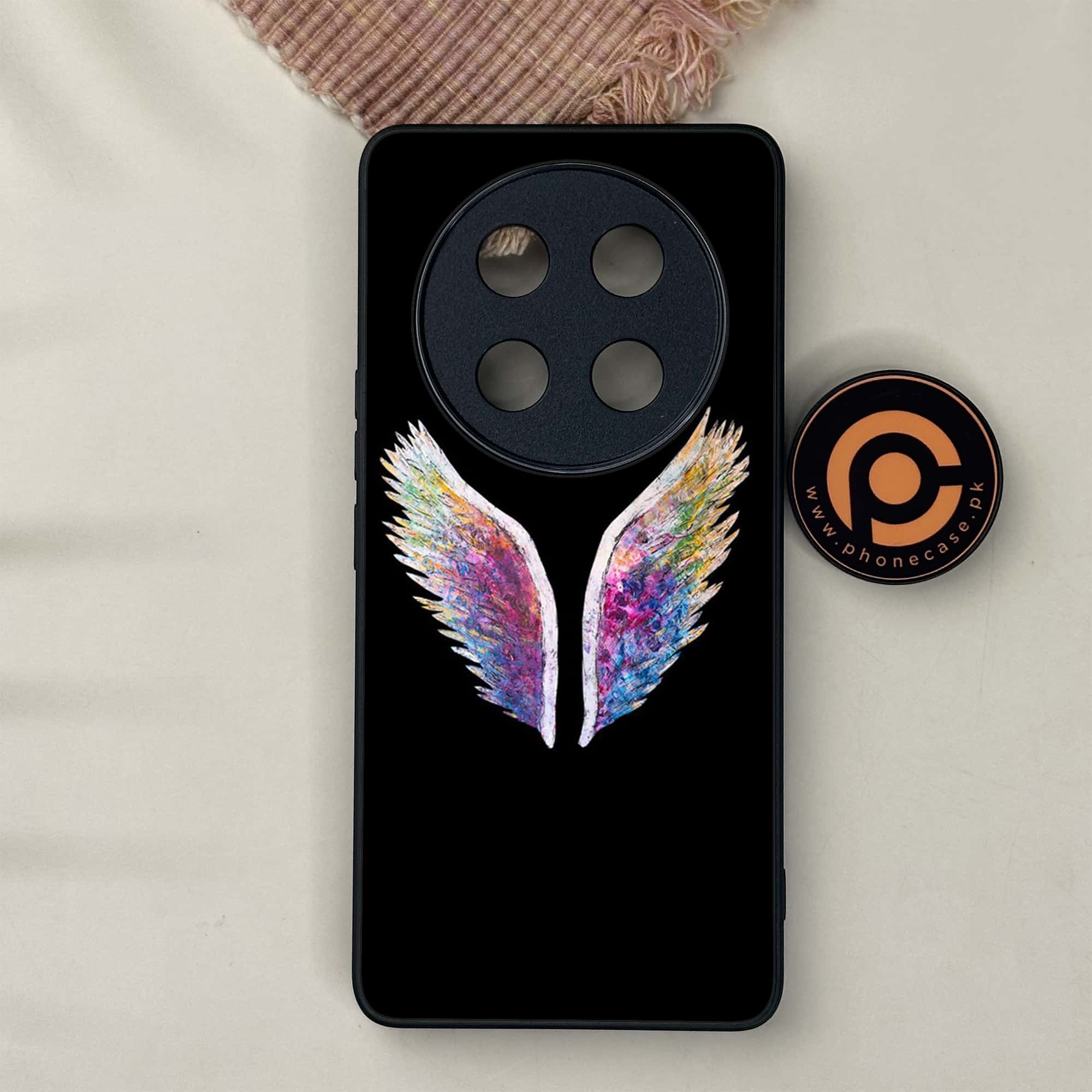 Honor X9c 5G - Angel Wings Series - Premium Metal Printed soft Bumper shock Proof Case