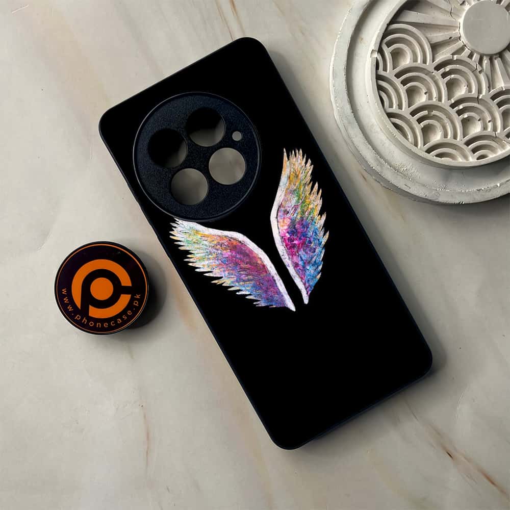 OnePlus 13 - Angel Wings Series - Premium Metal Printed soft Bumper shock Proof Case