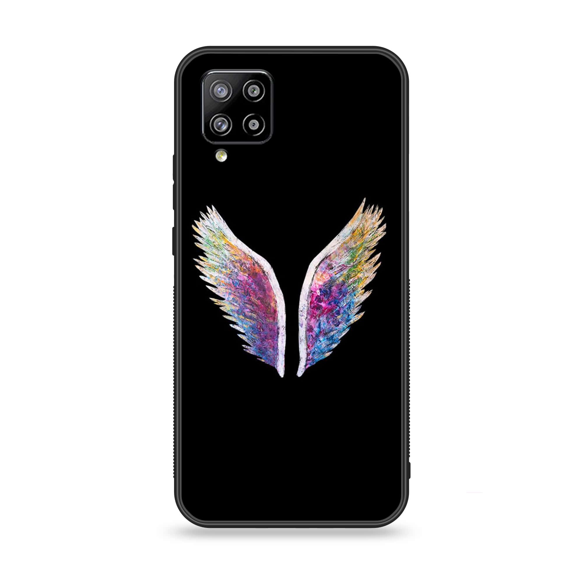 Samsung Galaxy A42 5G - Angel Wings Series - Premium Printed Glass soft Bumper shock Proof Case