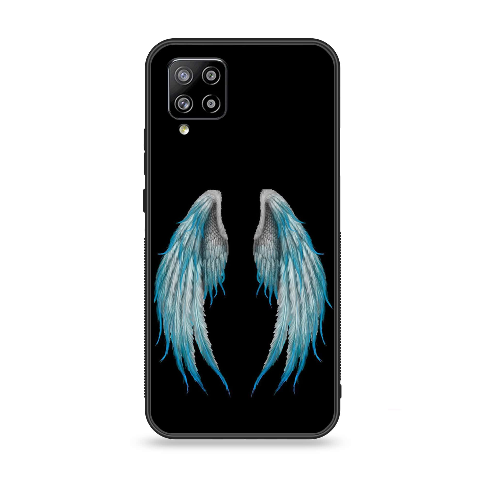 Samsung Galaxy A42 5G - Angel Wings Series - Premium Printed Glass soft Bumper shock Proof Case