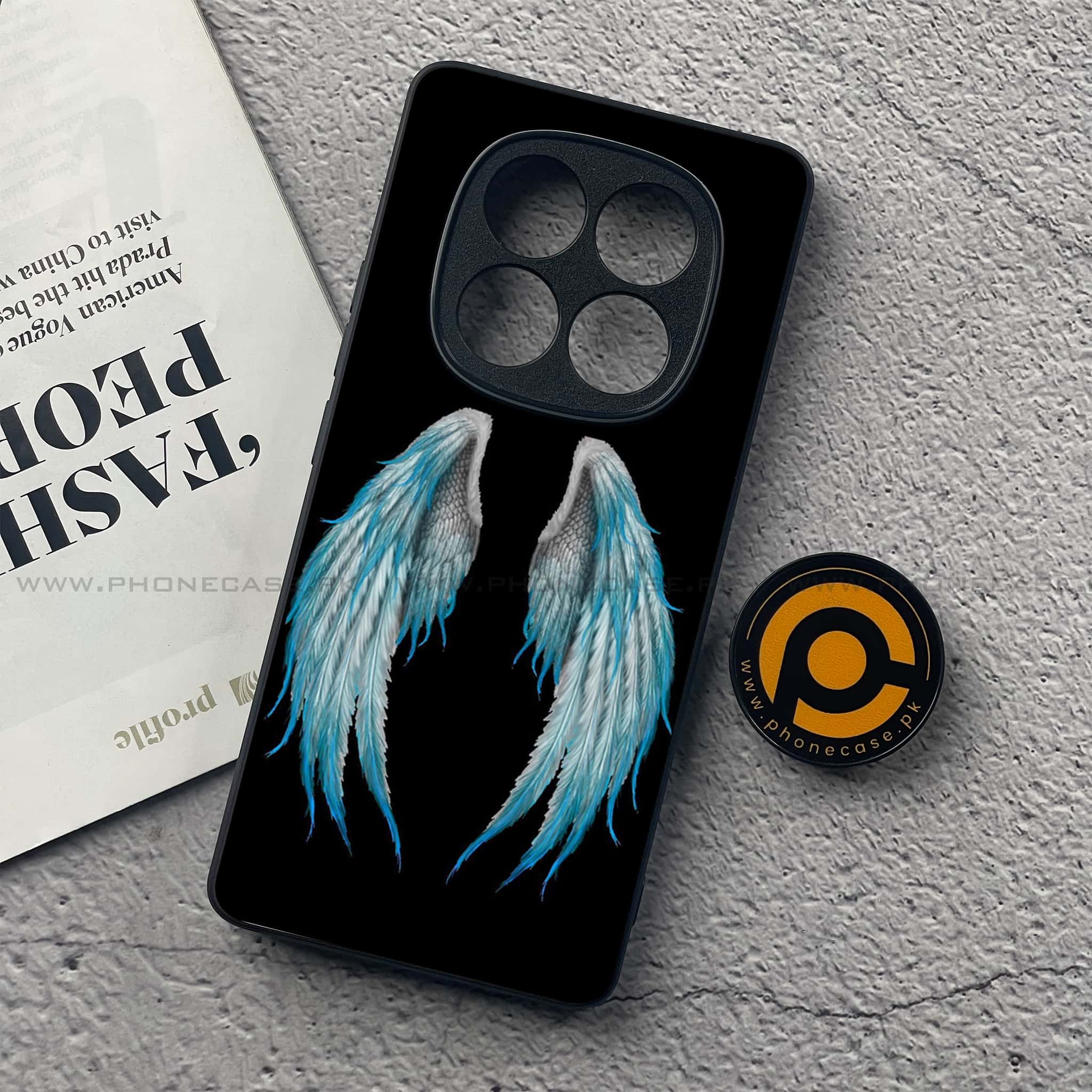Redmi Note 14 Pro Plus 5G - Angel Wings Series - Premium Printed Glass soft Bumper shock Proof Case