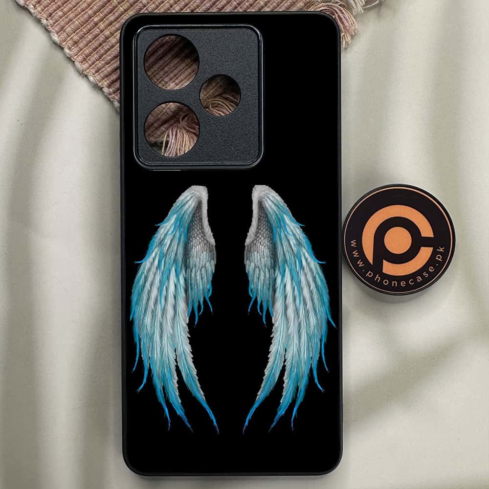Realme GT 7 - Angel Wings Series - Premium Metal Printed soft Bumper shock Proof Case